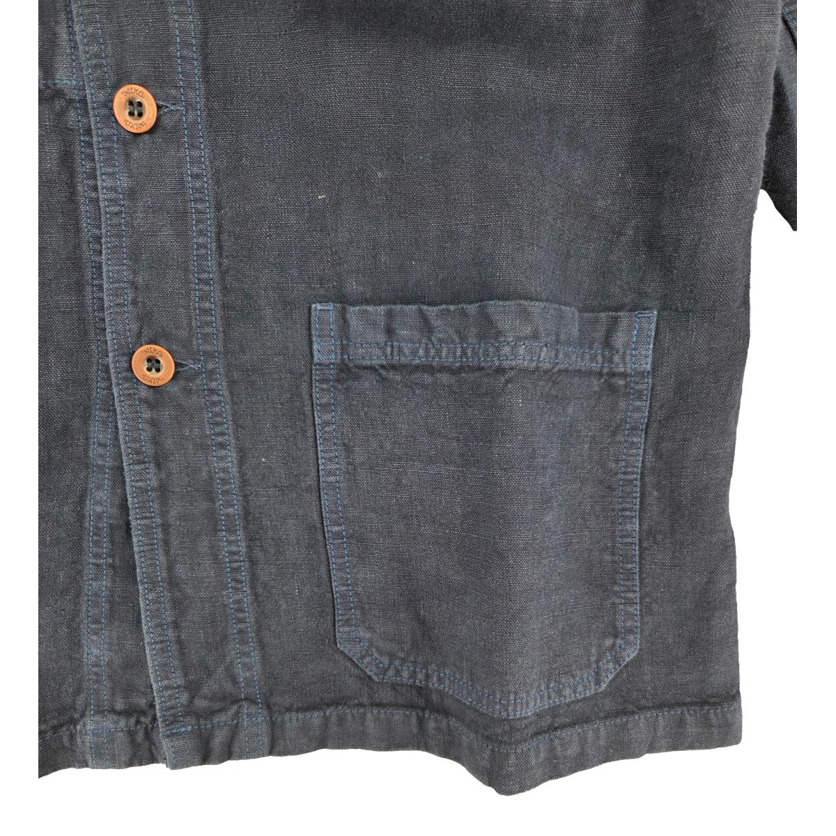 Vetra Navy Heavy Linen Chore Jacket - MILWORKS