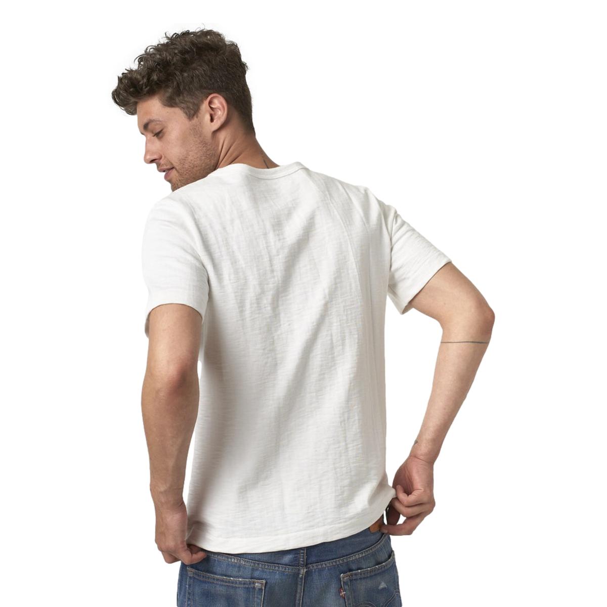 Loopwheeled T-Shirt Heavy 13,4oz Relaxed Fit White - T-Shirt