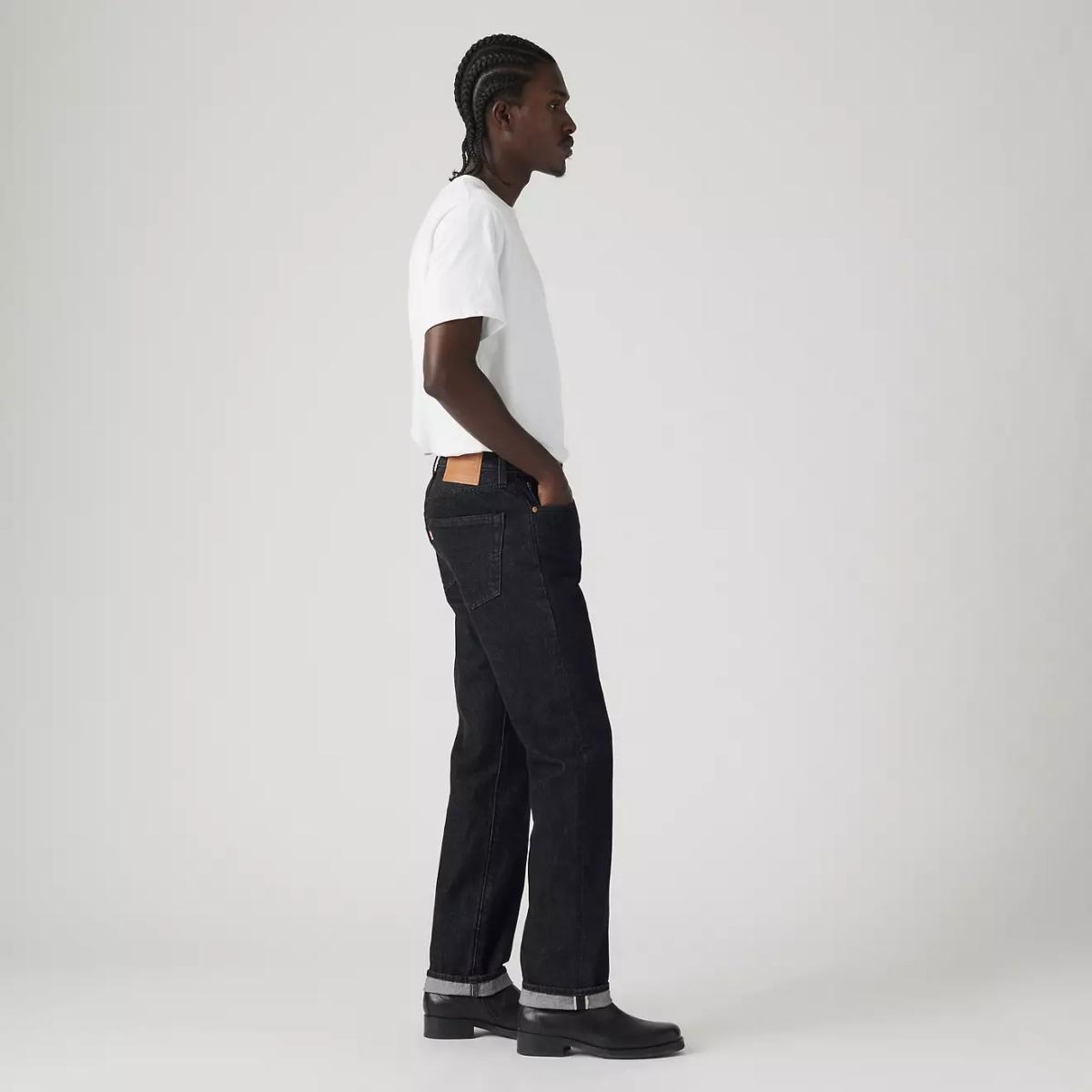 501® Original Fit Selvedge Big Step Rinse Black - Denim
