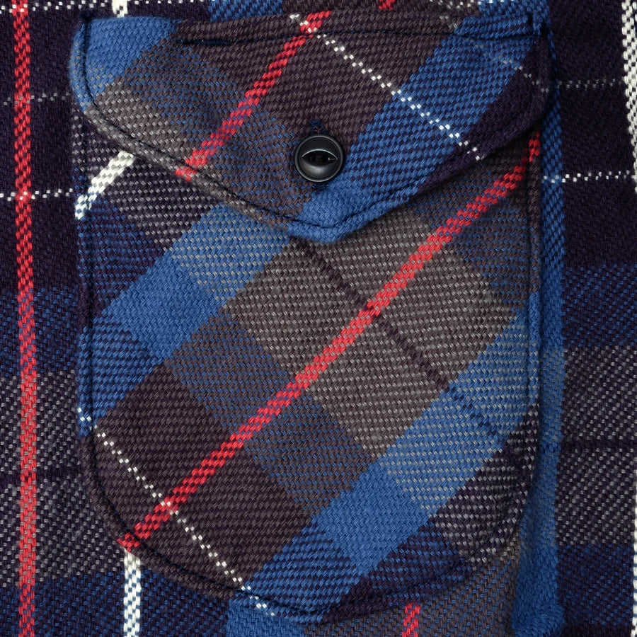 Heavy Flannel Shirt Blue