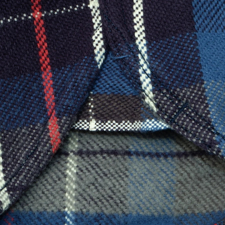 Heavy Flannel Shirt Blue