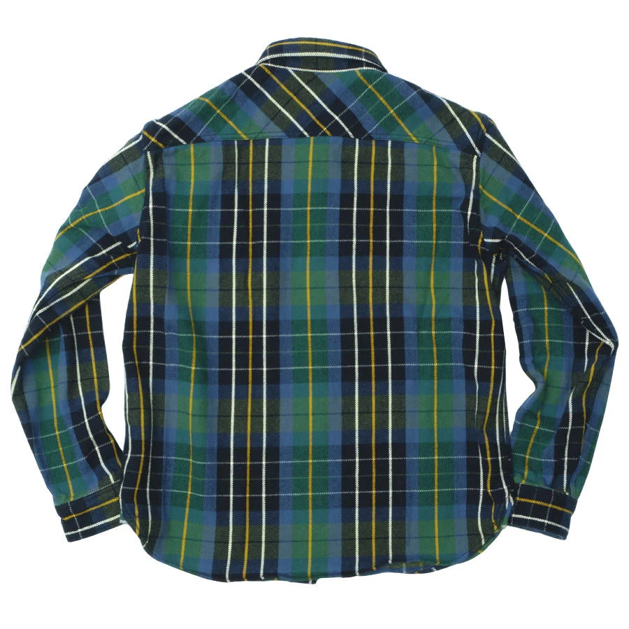 Heavy Flannel Shirt Green