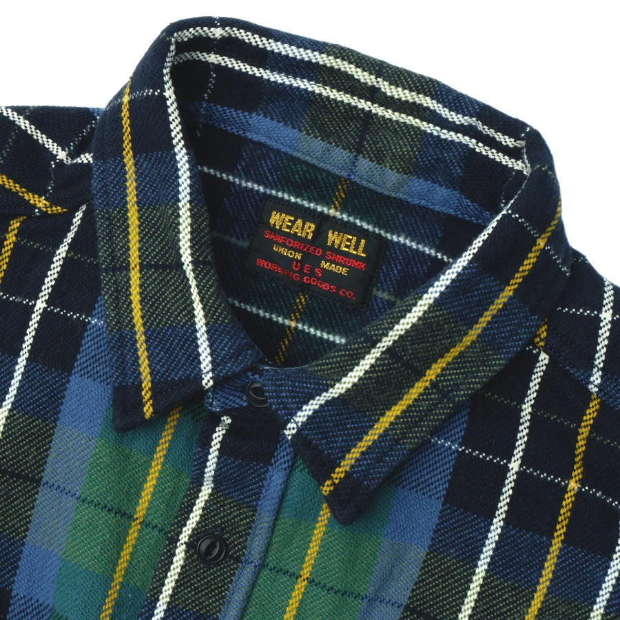 Heavy Flannel Shirt Green