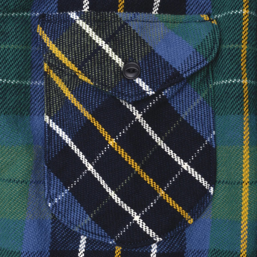 Heavy Flannel Shirt Green