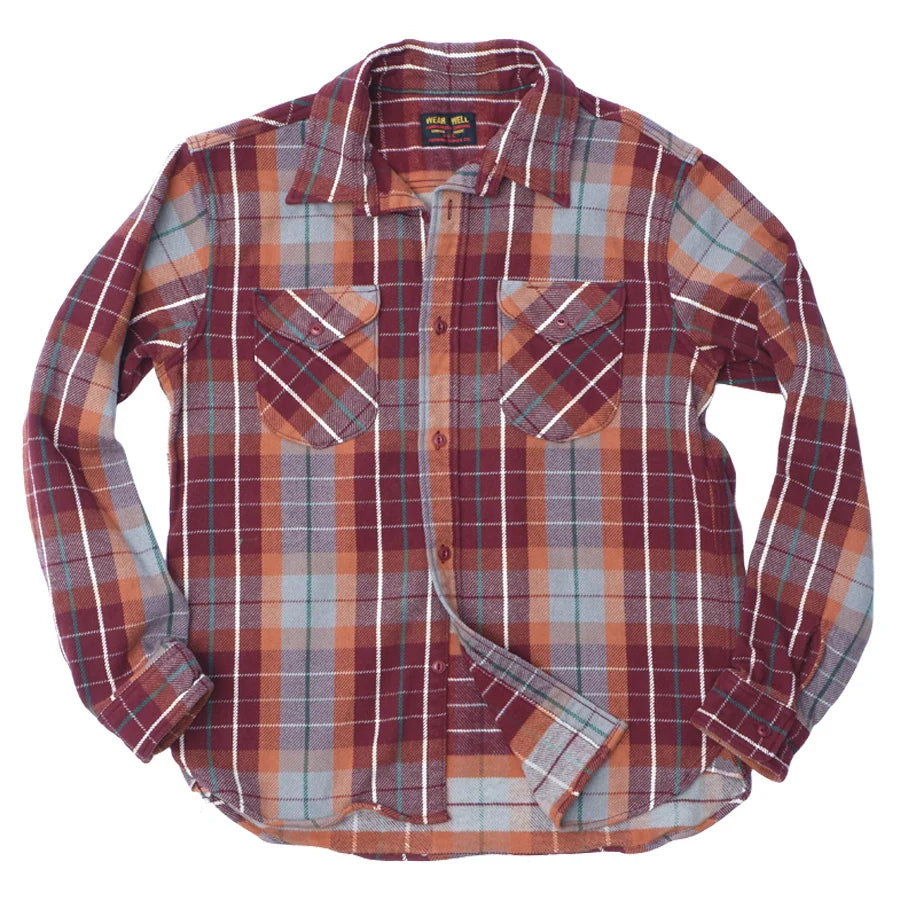 Heavy Flannel Shirt Wine