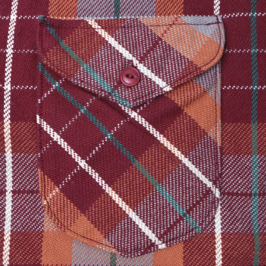 Heavy Flannel Shirt Wine