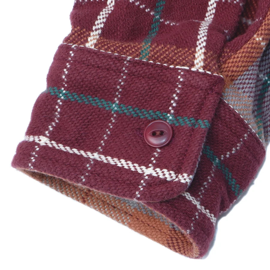 Heavy Flannel Shirt Wine
