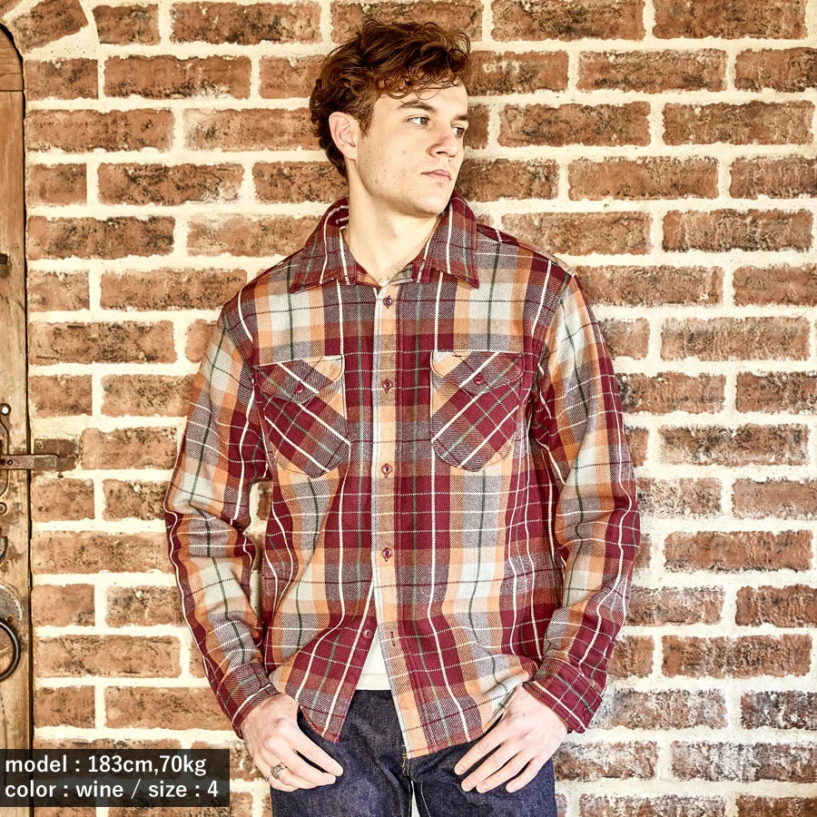 Heavy Flannel Shirt Wine