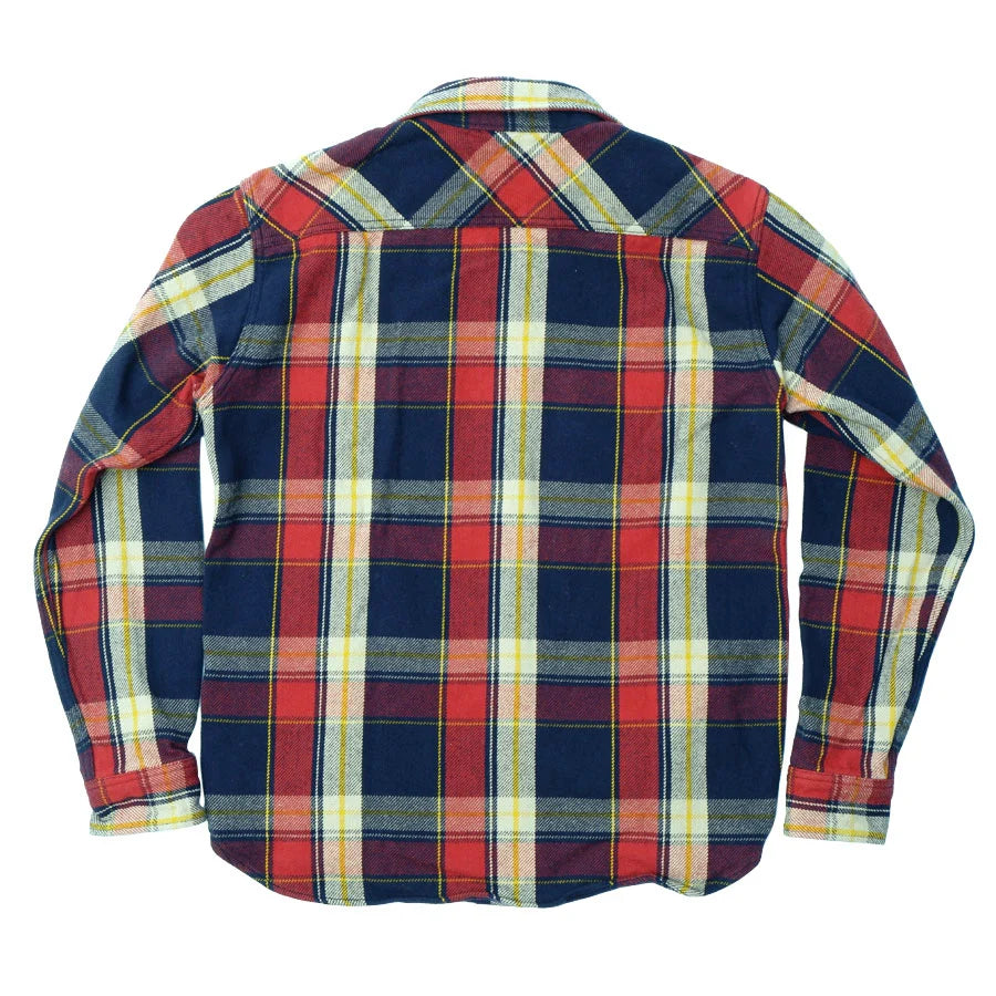 Heavy Flannel Shirt Navy