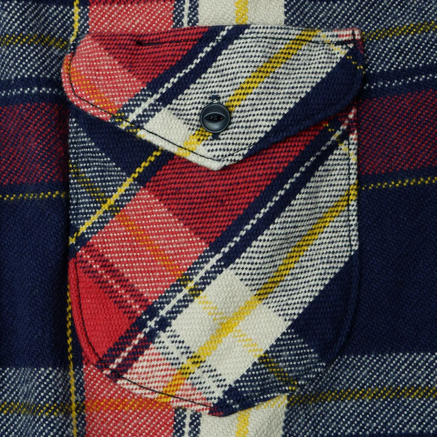 Heavy Flannel Shirt Navy