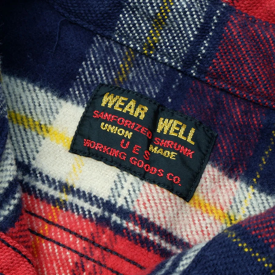 Heavy Flannel Shirt Navy