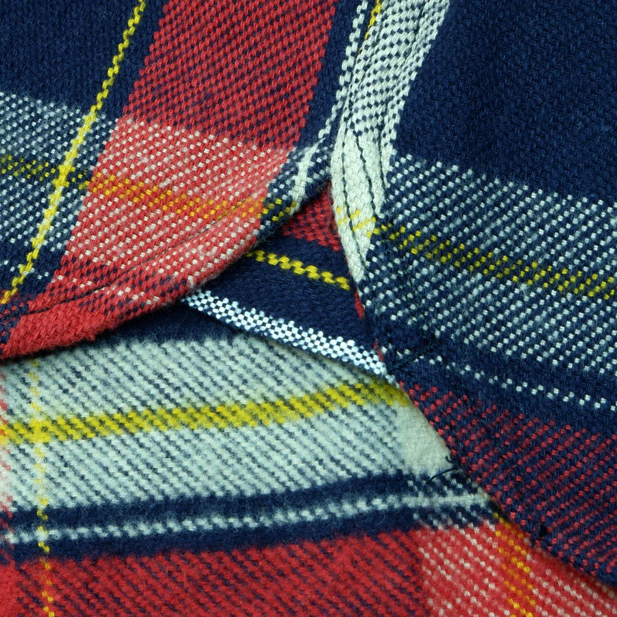Heavy Flannel Shirt Navy