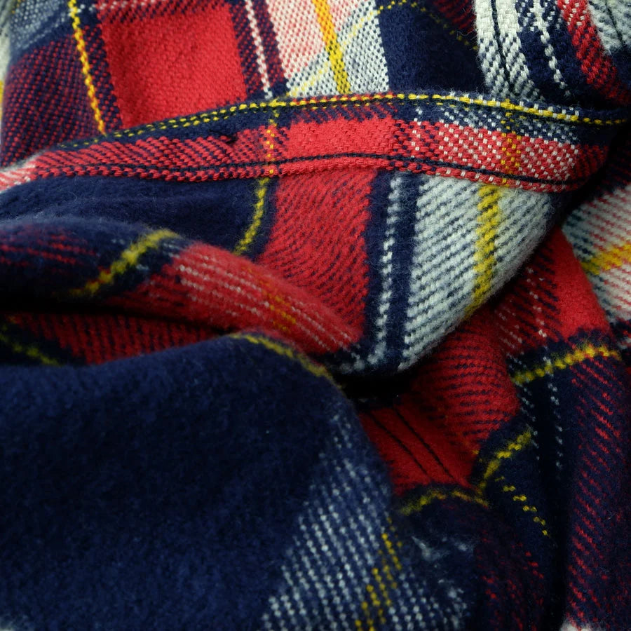 Heavy Flannel Shirt Navy