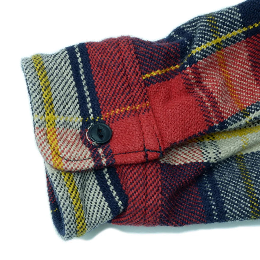 Heavy Flannel Shirt Navy