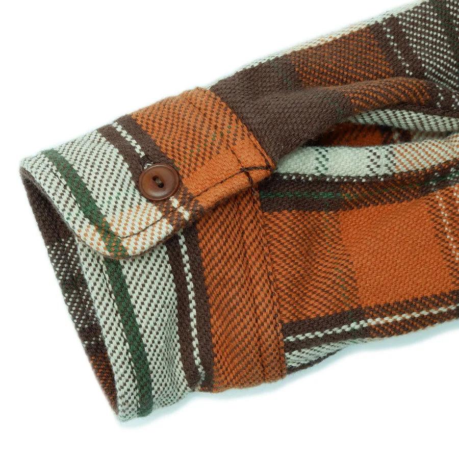 Heavy Flannel Shirt Brown
