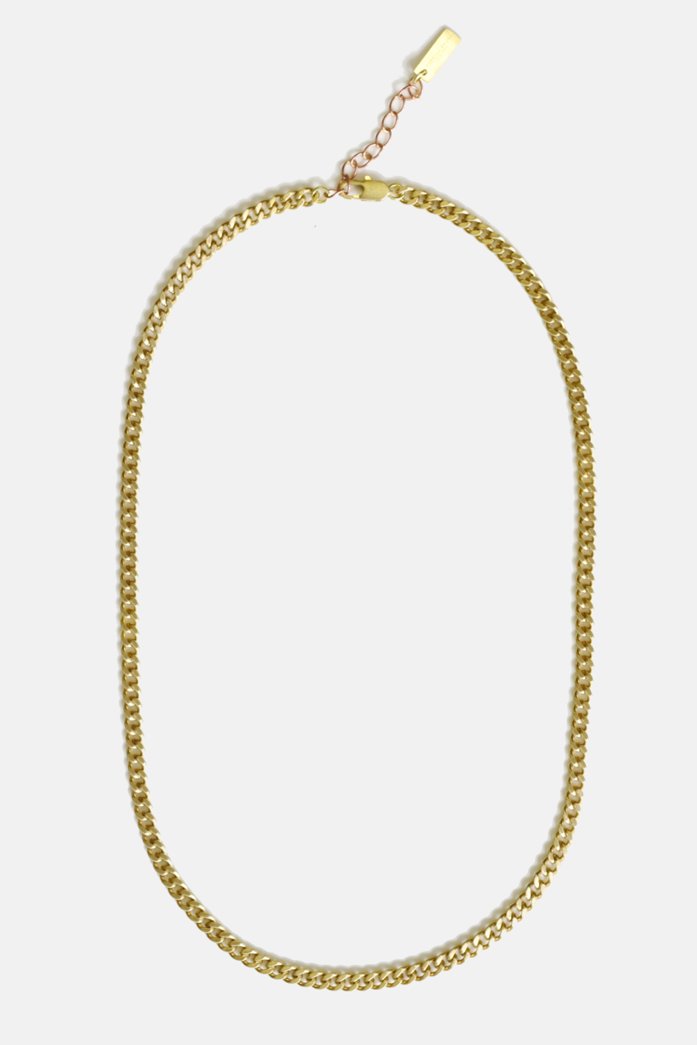 Curated Basics - 5mm Curb Chain Necklace: Stainless steel