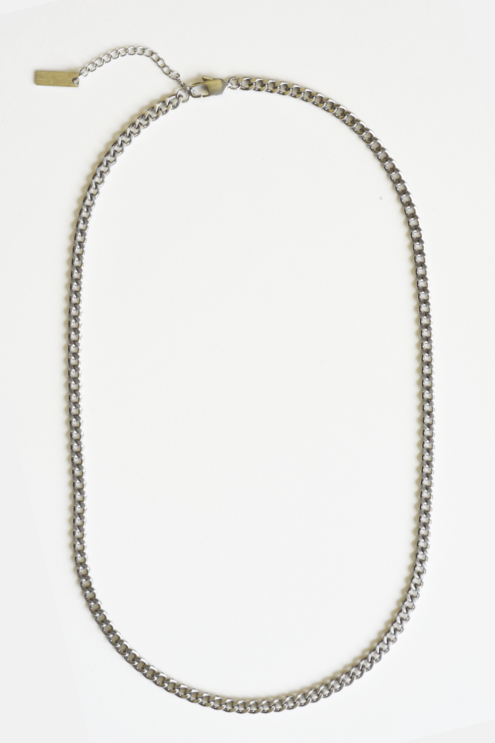 Curated Basics - 5mm Curb Chain Necklace: Stainless steel
