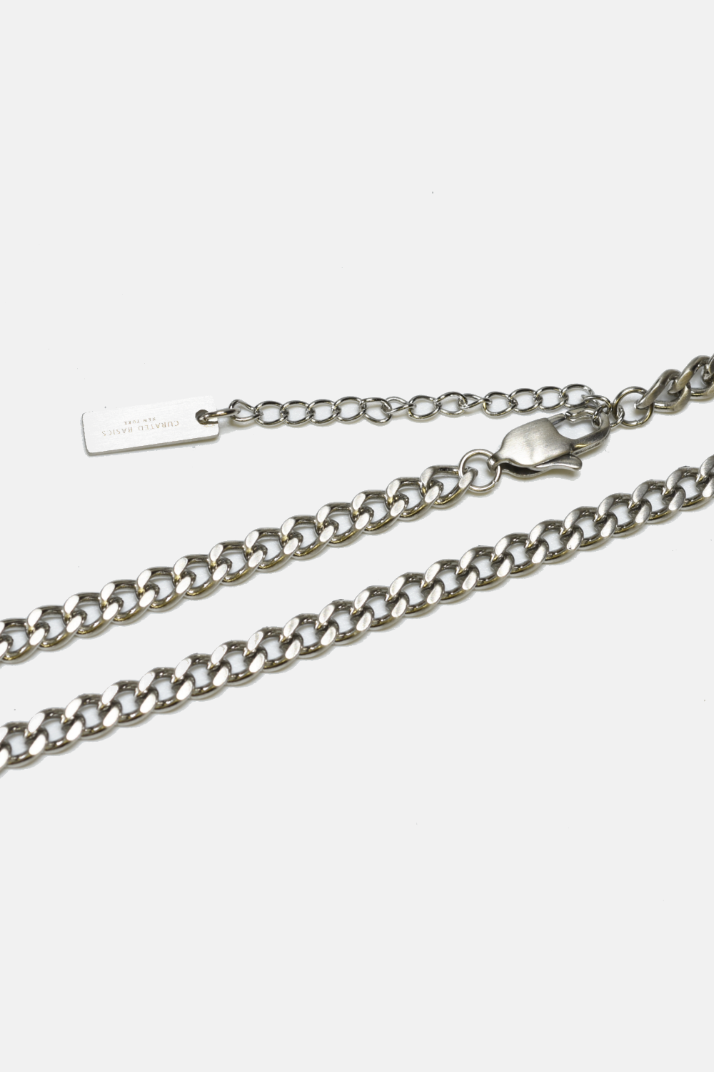 Curated Basics - 5mm Curb Chain Necklace: Stainless steel