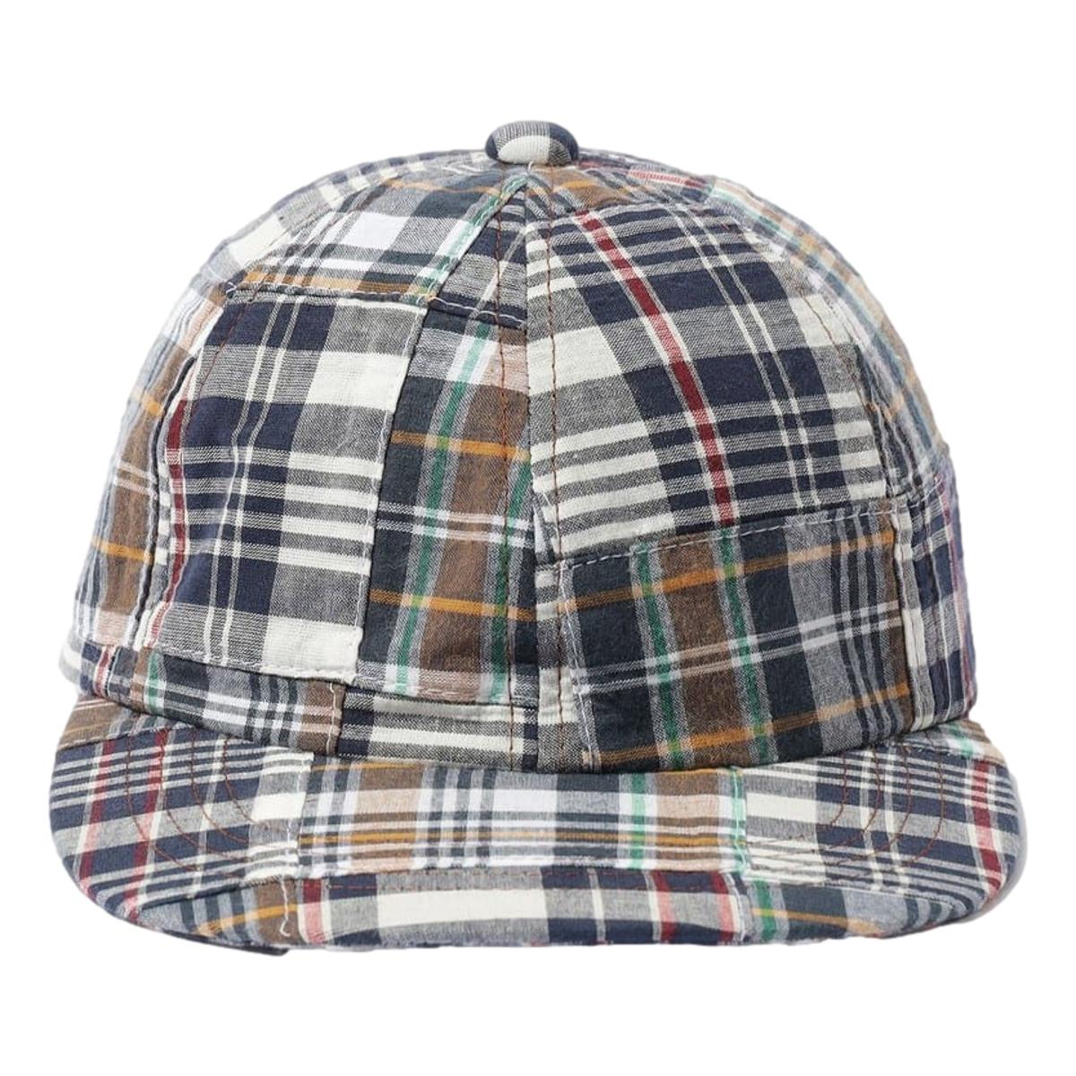 6 Panel Regimental Strap Madras - Hats