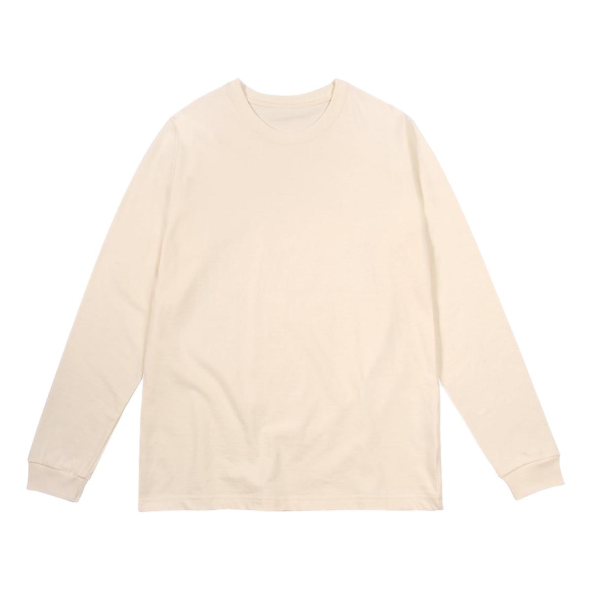 8oz Heavyweight Fieldhouse Long Sleeve Tee Natural - T