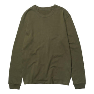 8oz Heavyweight Fieldhouse Long Sleeve Tee Olive - T Shirts