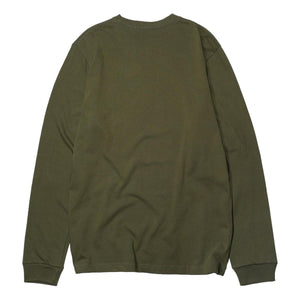 8oz Heavyweight Fieldhouse Long Sleeve Tee Olive - T Shirts