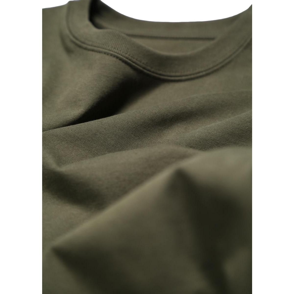 8oz Heavyweight Fieldhouse Long Sleeve Tee Olive - T Shirts