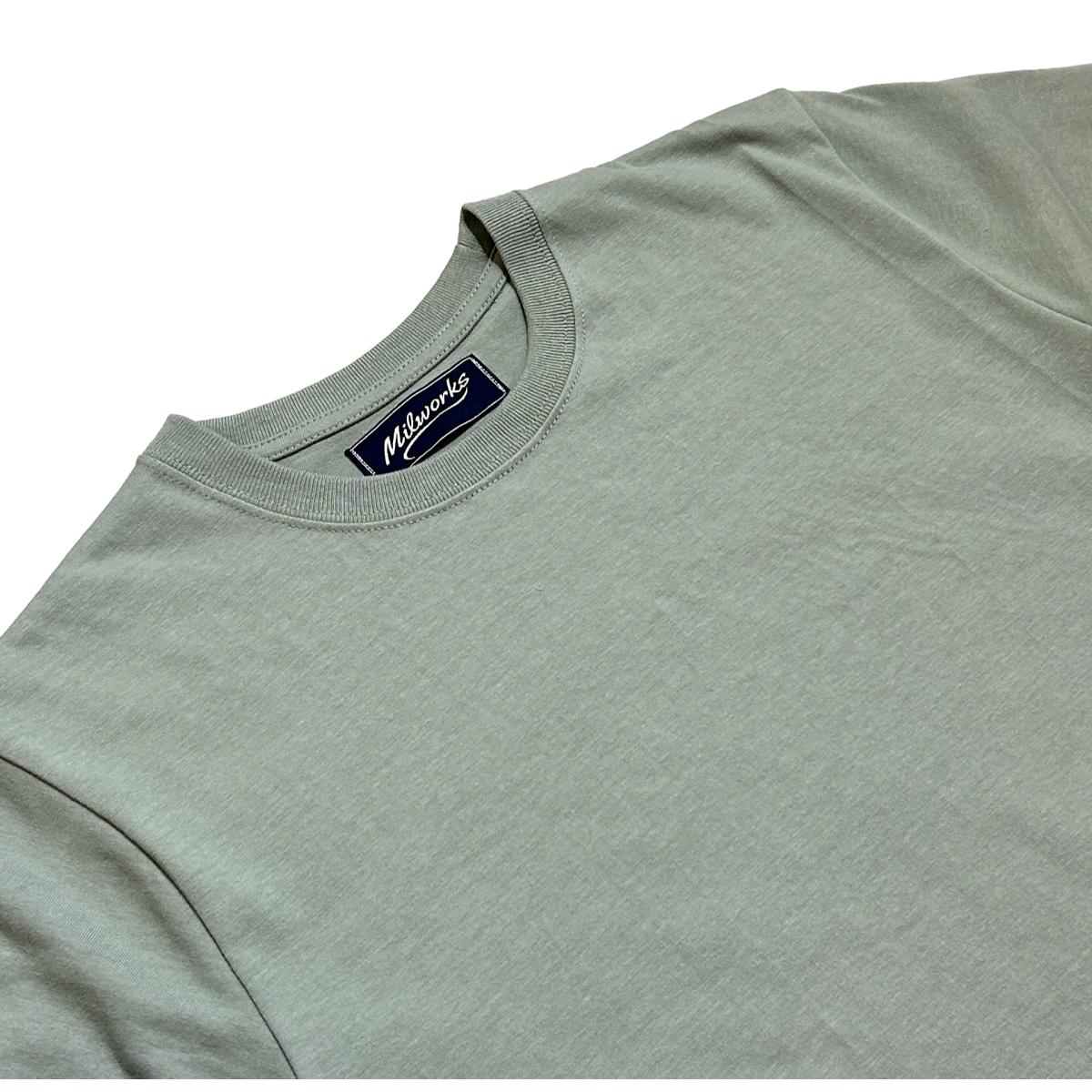 8oz Heavyweight Fieldhouse Tee Sage - T Shirts