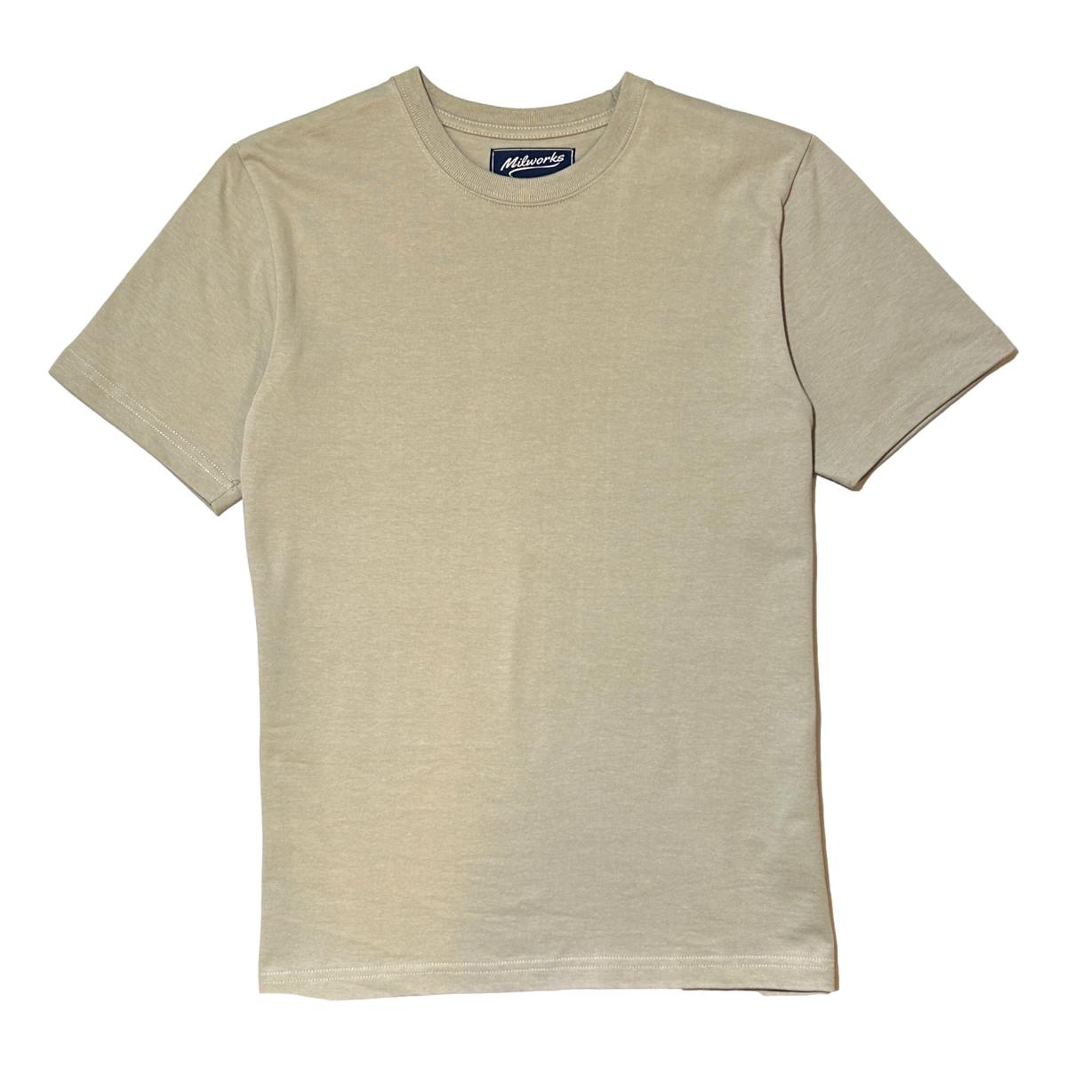 8oz Heavyweight Fieldhouse Tee Sand - T Shirts