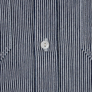 8oz Herringbone Hickory Stripe Work Shirt Indigo - Shirtis