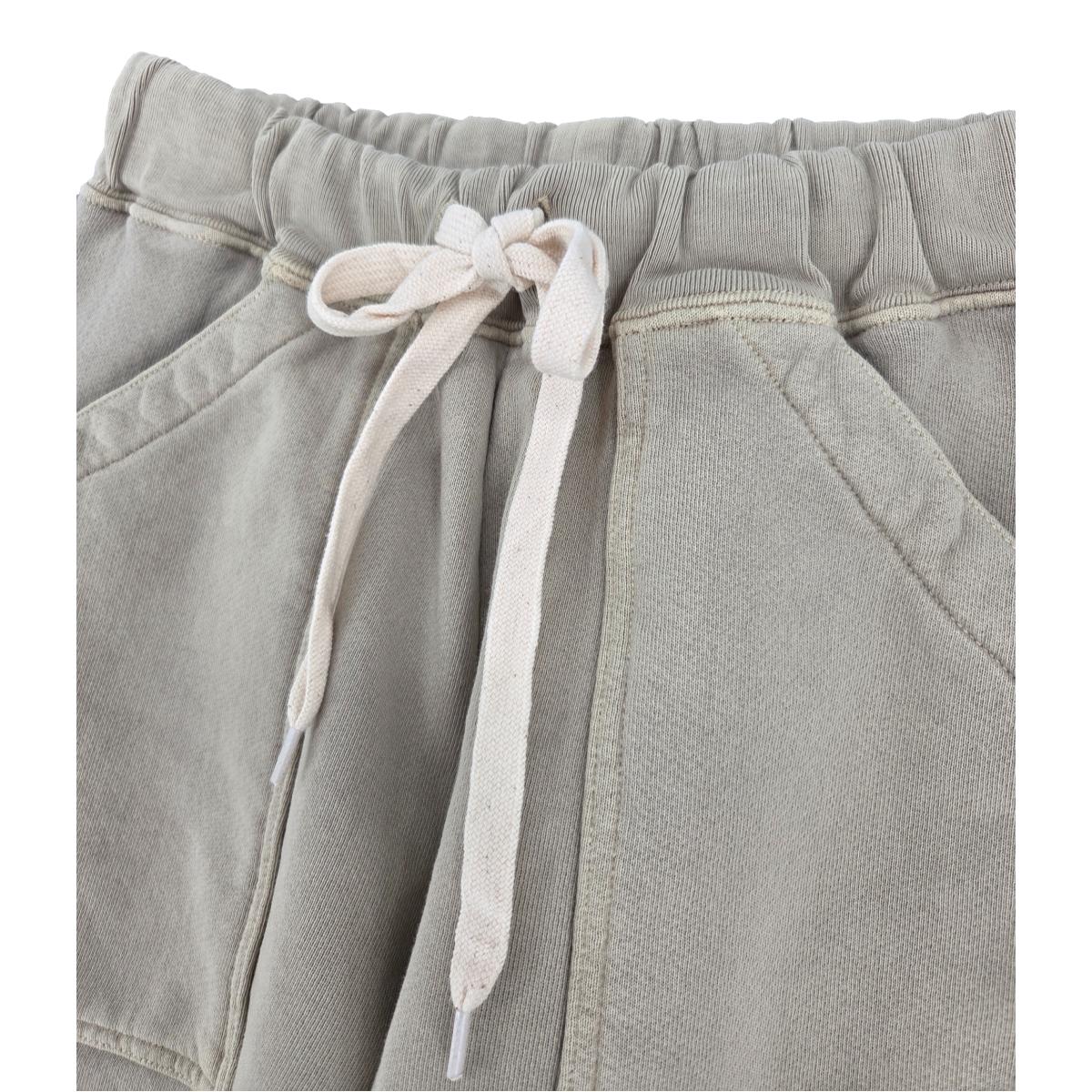 8oz Pigment Dyed Army Gym Short Grey - shorts