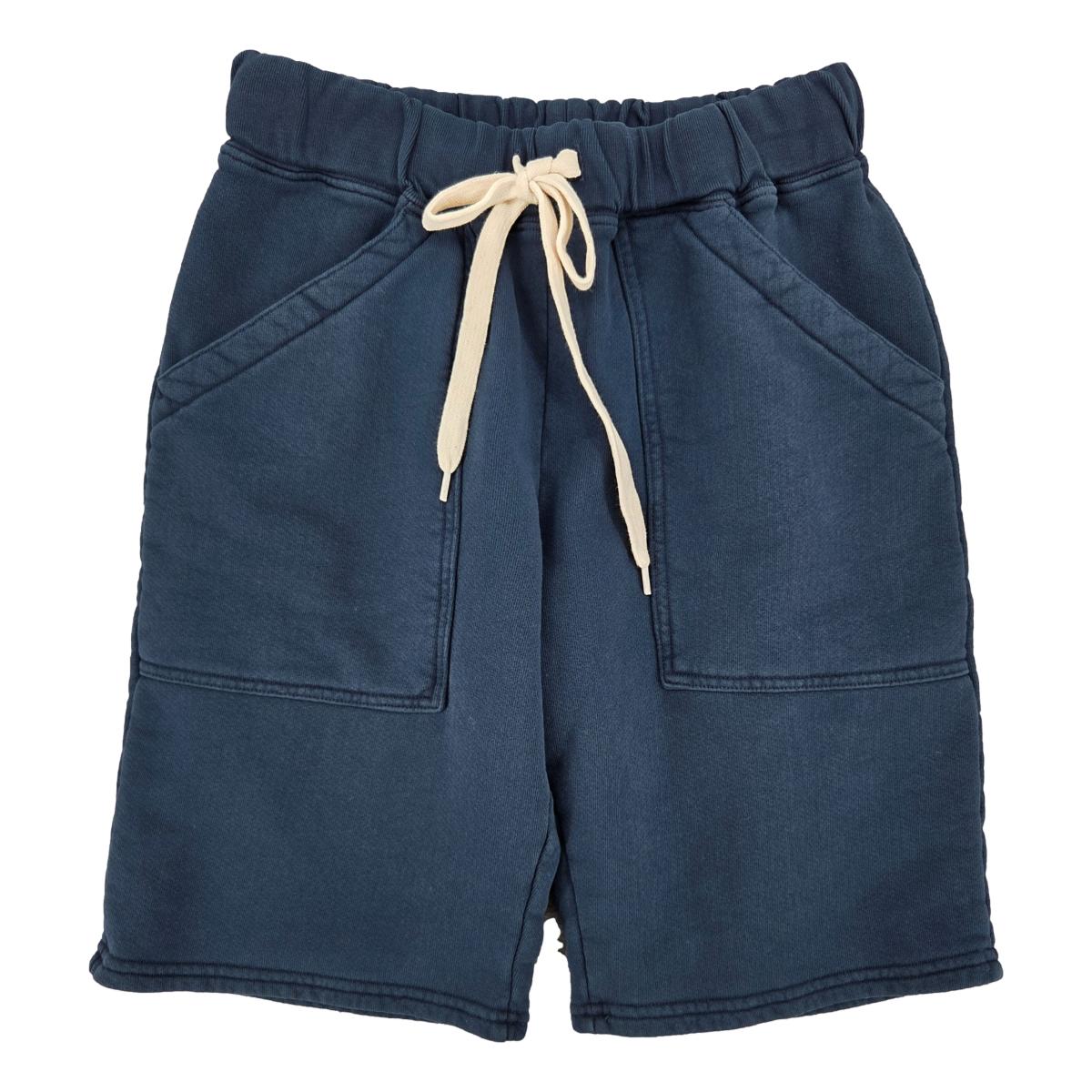 8oz Pigment Dyed Army Gym Short Navy - shorts