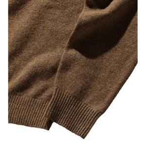 9 Gauge Knit Polo Brown - Sweater