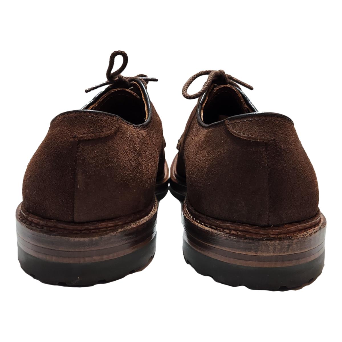 9474C Plain Toe Blucher Tobacco Reverse Chamois - Shoes