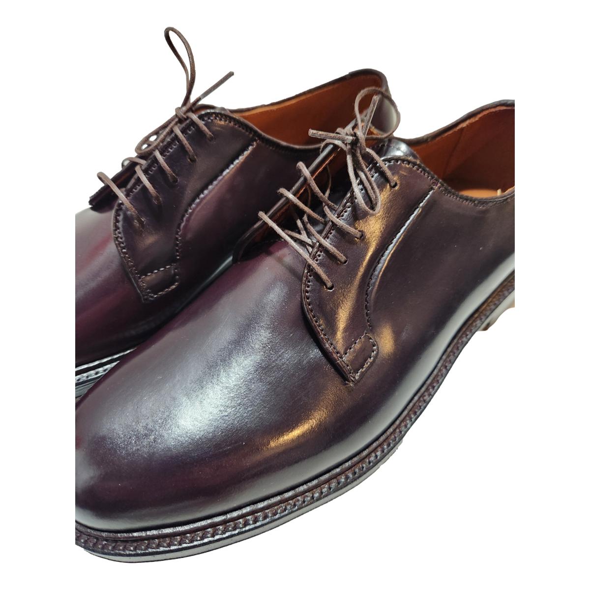 Alden 990 Plain Toe Blucher in Color 8 Shell Cordovan - MILWORKS