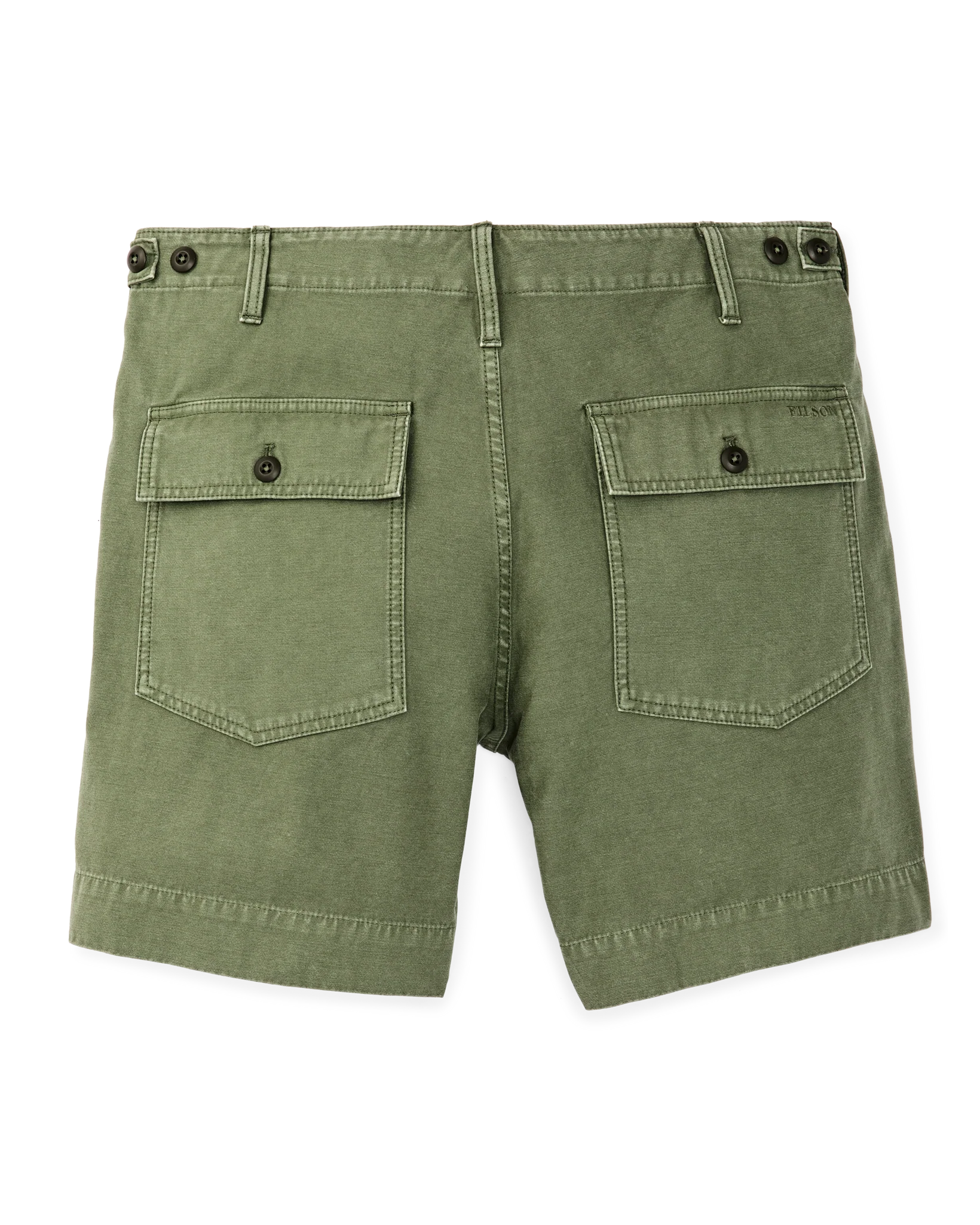 Field Supply Shorts Washed Fatigue Green