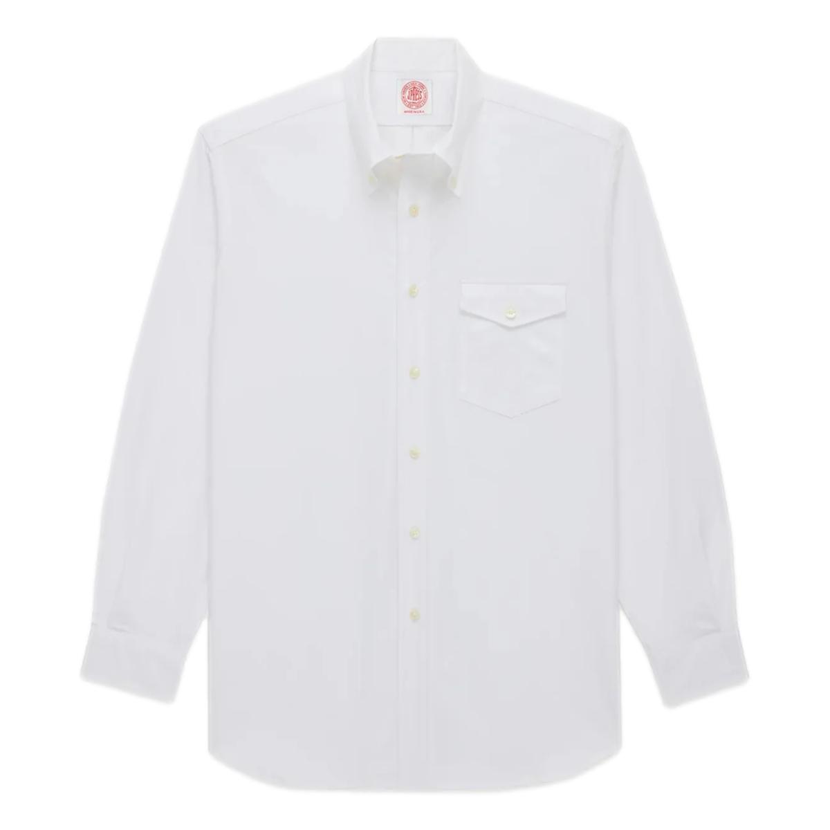 oxford cloth dress shirts Oxford Cloth Sport Shirt White