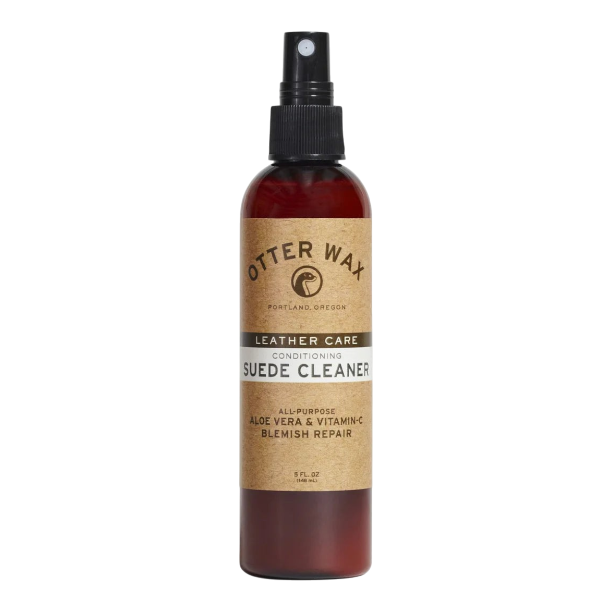 MILWORKS Otter Wax conditioning suede and nubuck cleaner spray bottle with aloe vera and vitamin C formula