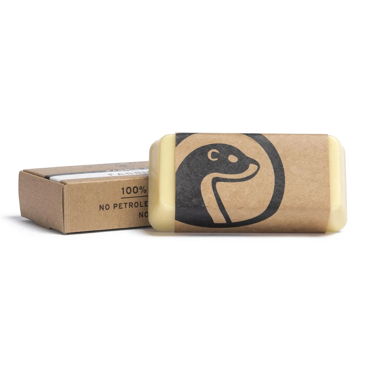 MILWORKS Otter Wax heavy duty fabric wax bar in natural beeswax with branded paper packaging for outdoor gear.