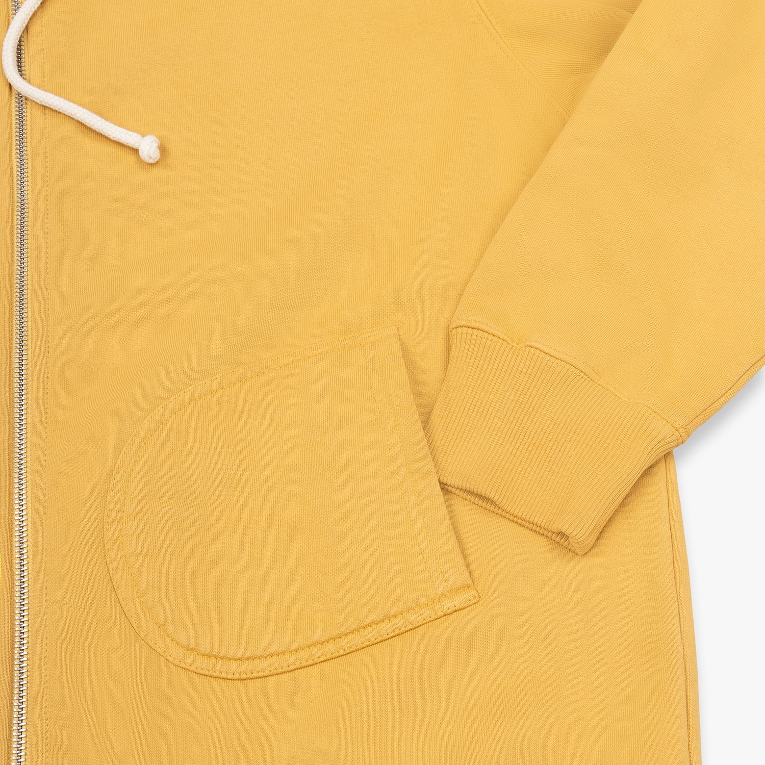 Zip Hooded Sweatshirt Vintage Ochre