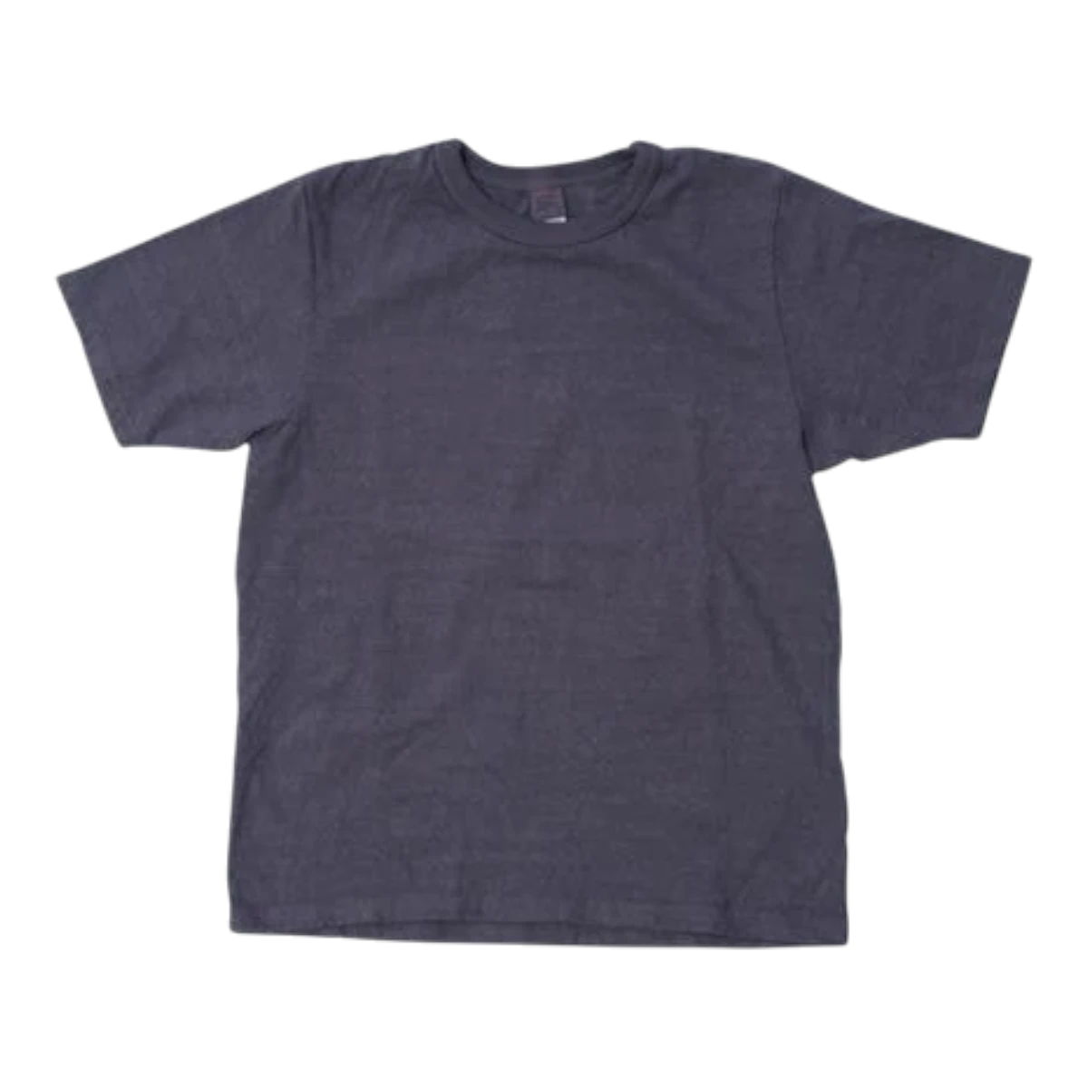 UES MILWORK No.8 Slub Nep Short Sleeve T-Shirt in Purple Navy. Durable 9.5 oz. organic cotton jersey with unique slub texture and neps.