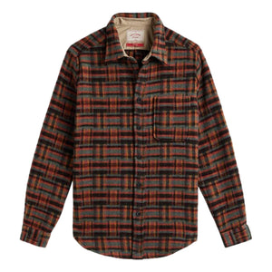 Abstract Geometric Wool Shirt - Shirts