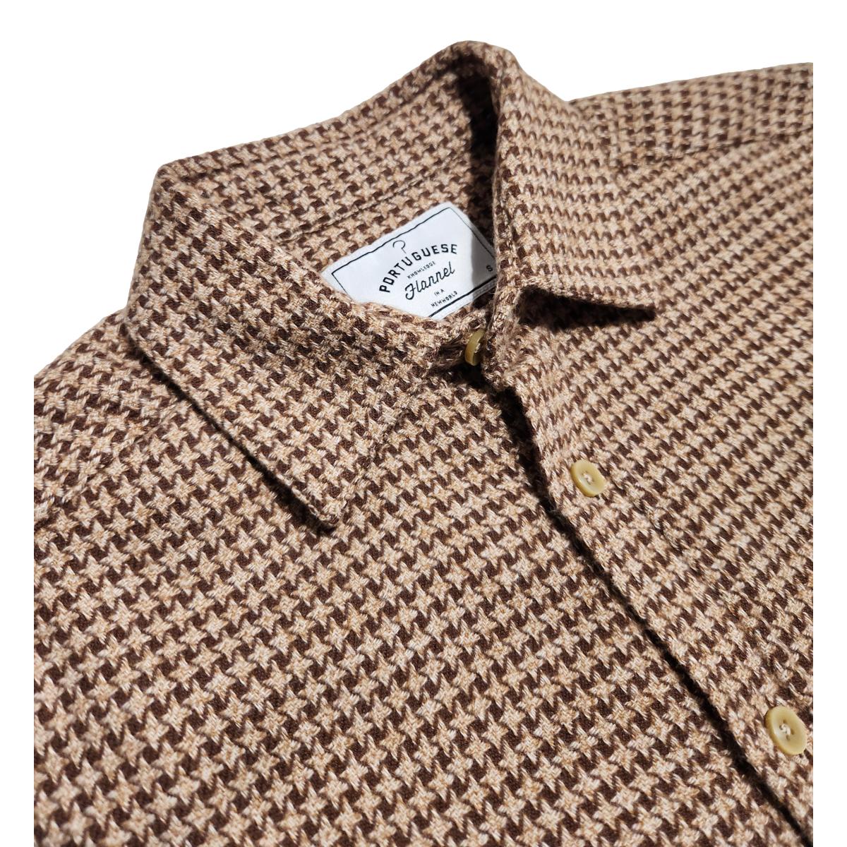 Abstract Pied Poule Brown - Shirts