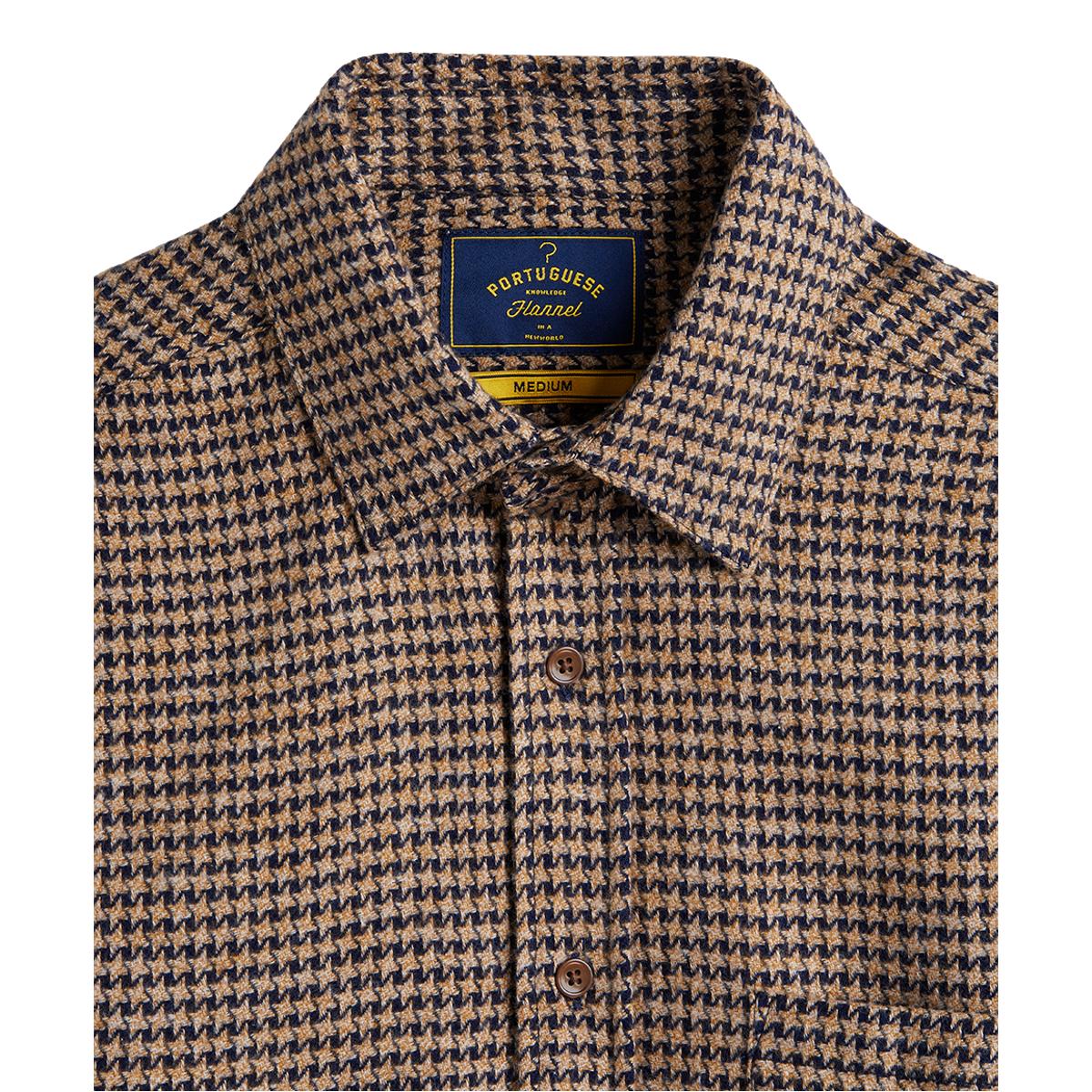 Abstract Pied Poule Navy Shirts