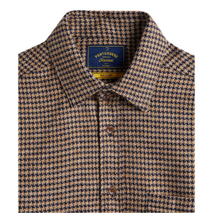 Abstract Pied Poule Navy Shirts