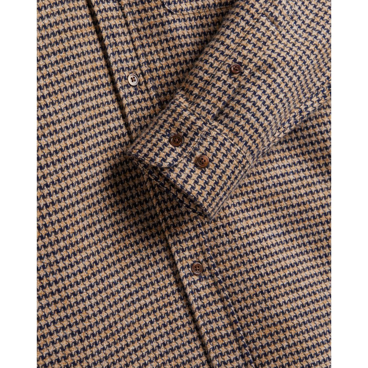 Abstract Pied Poule Navy Shirts