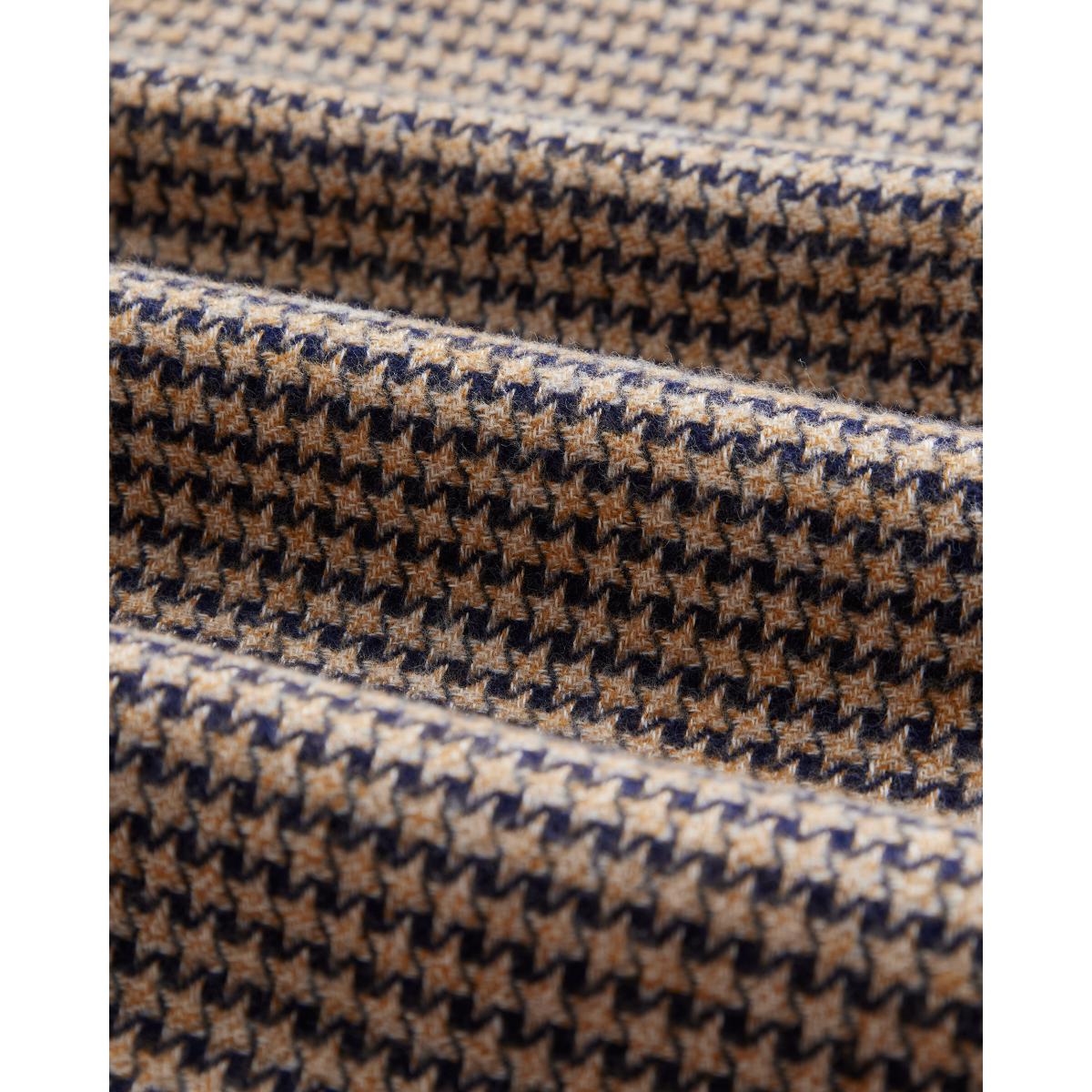 Abstract Pied Poule Navy Shirts