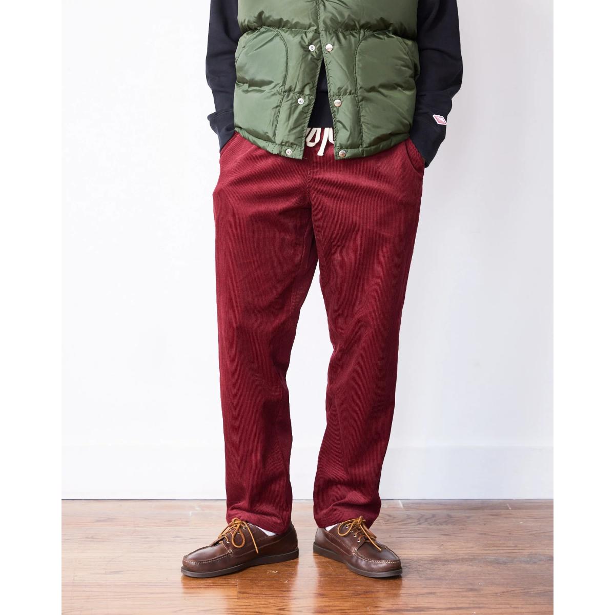 Active Lazy Pants Burgundy Corduroy - Pants