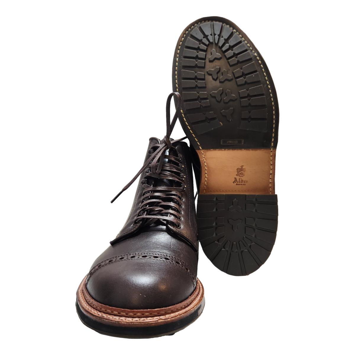 Alden Jumper Boot Brown Arabica Leather - Shoes/Boots