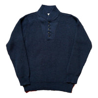 Alpaca Submariner Henley Vintage Navy - Sweater